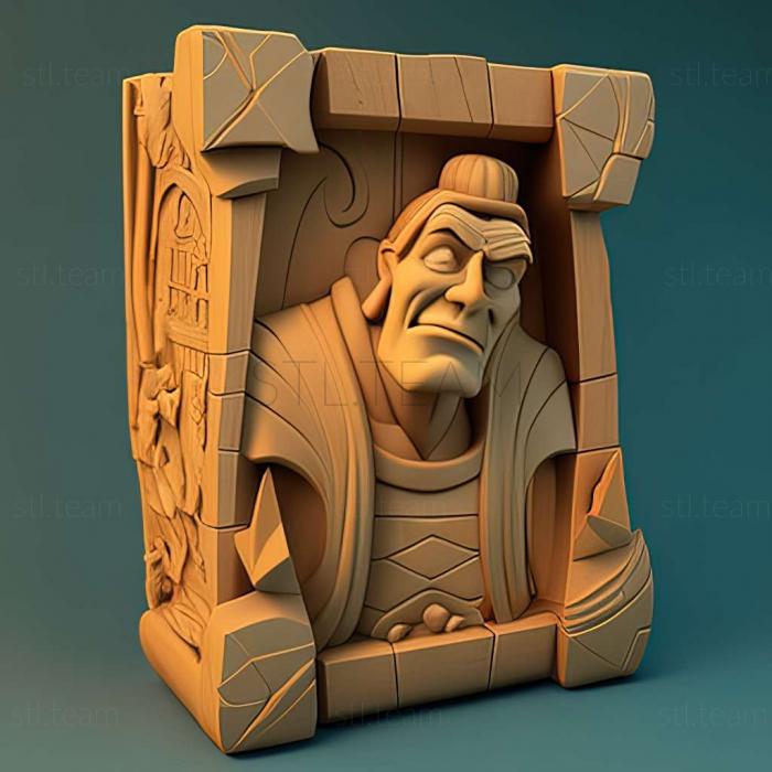 3D model Disneys The Emperors New Groove Action Game game (STL)